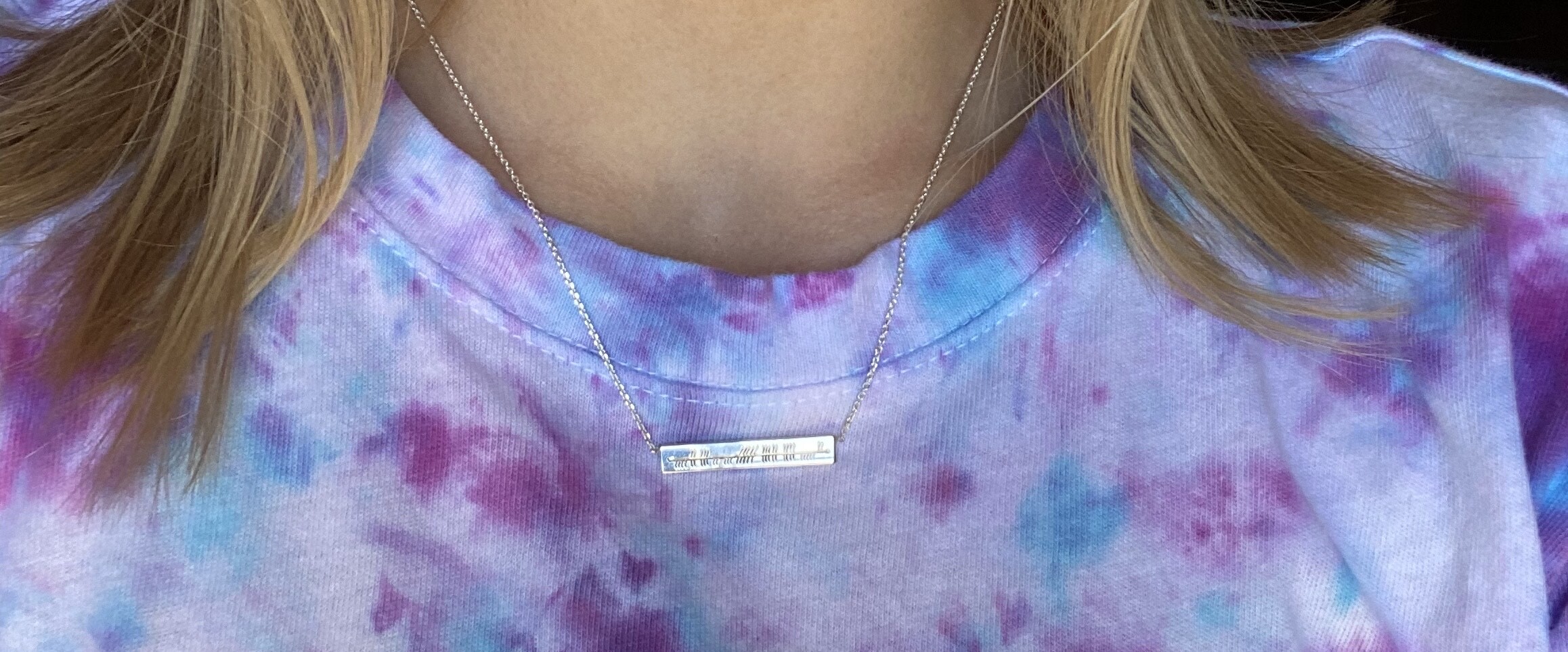 Rectangle Ogham Necklace