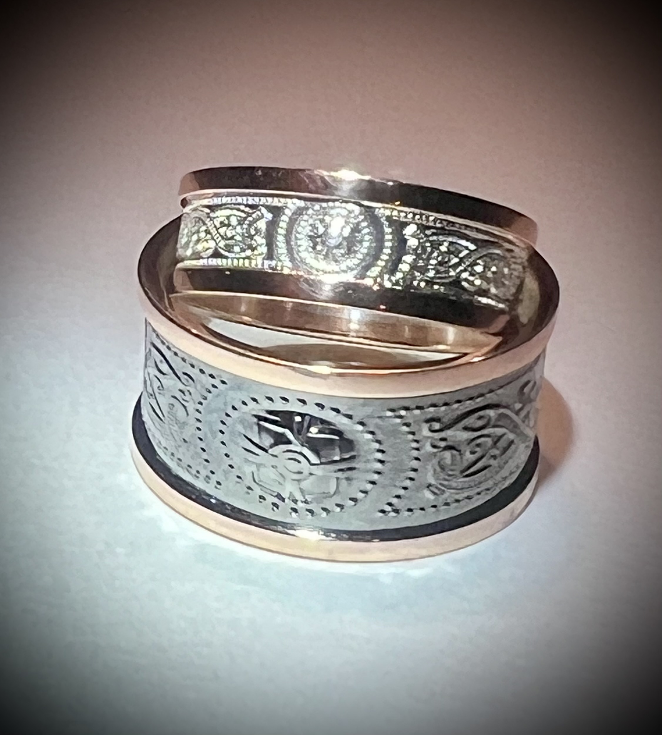 Silver & Rose Gold - 12mm