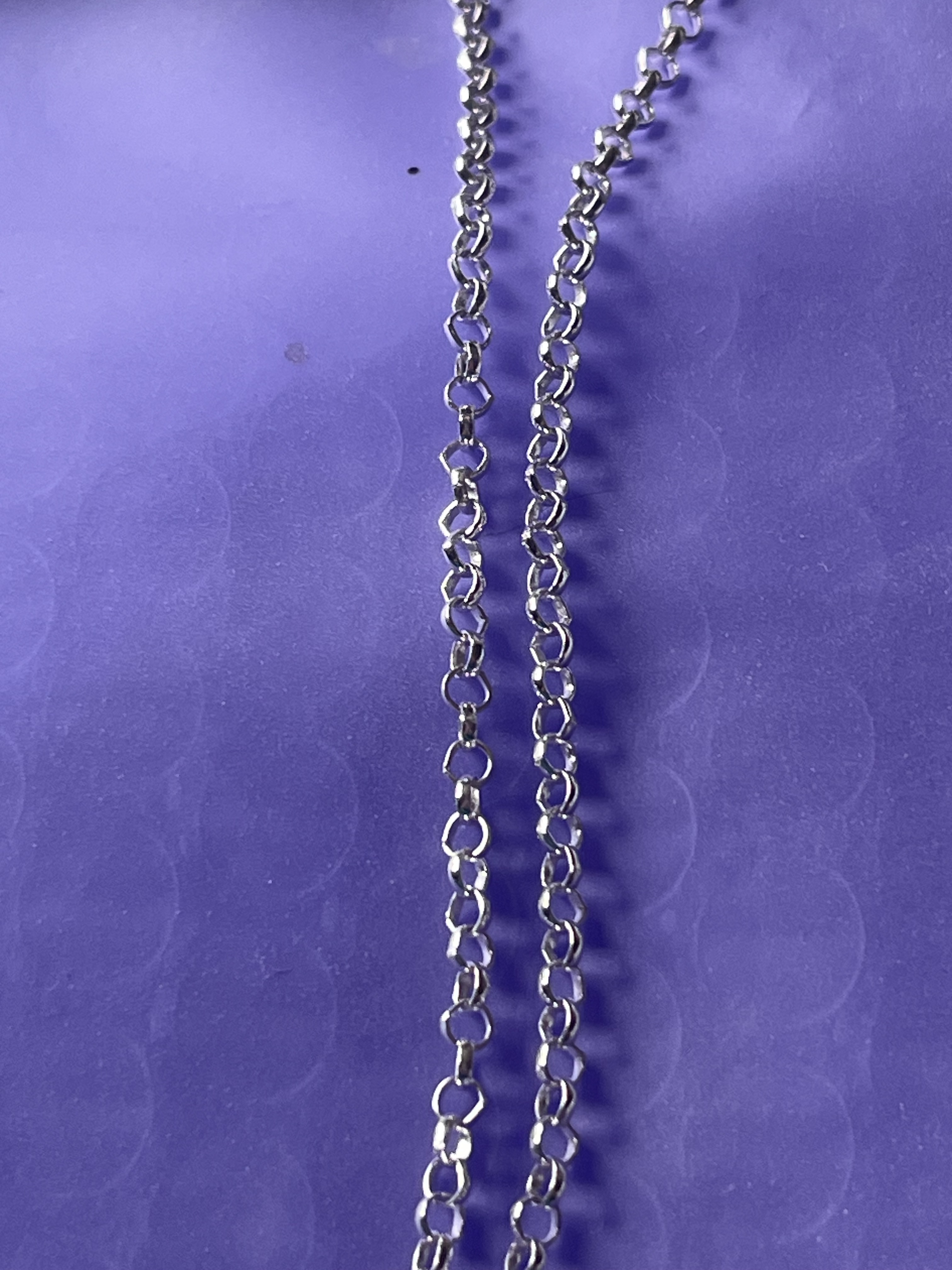 22" Classic Rolo Chain In Sterling Silver