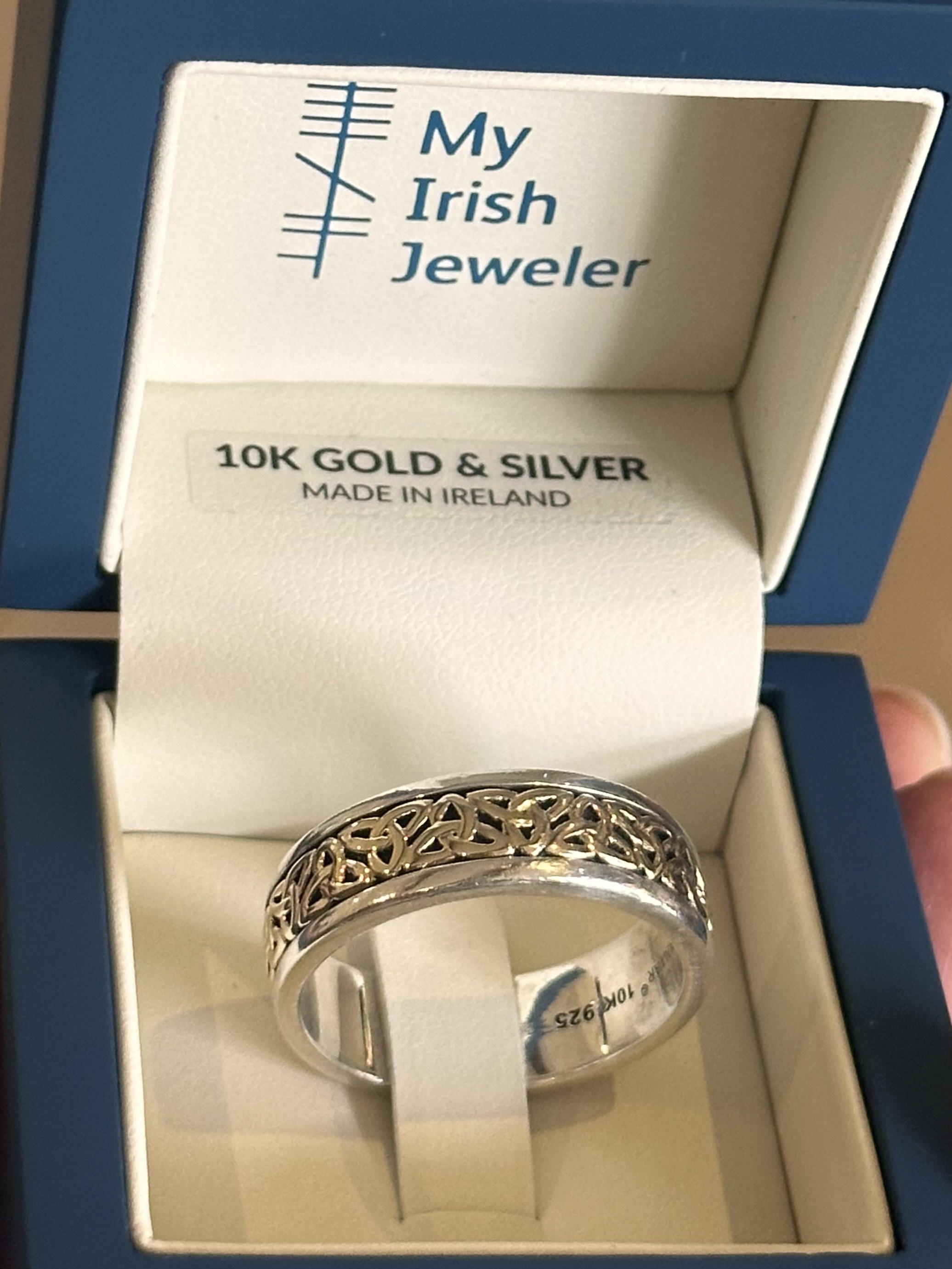 Silver & 10K Yellow Gold 8mm