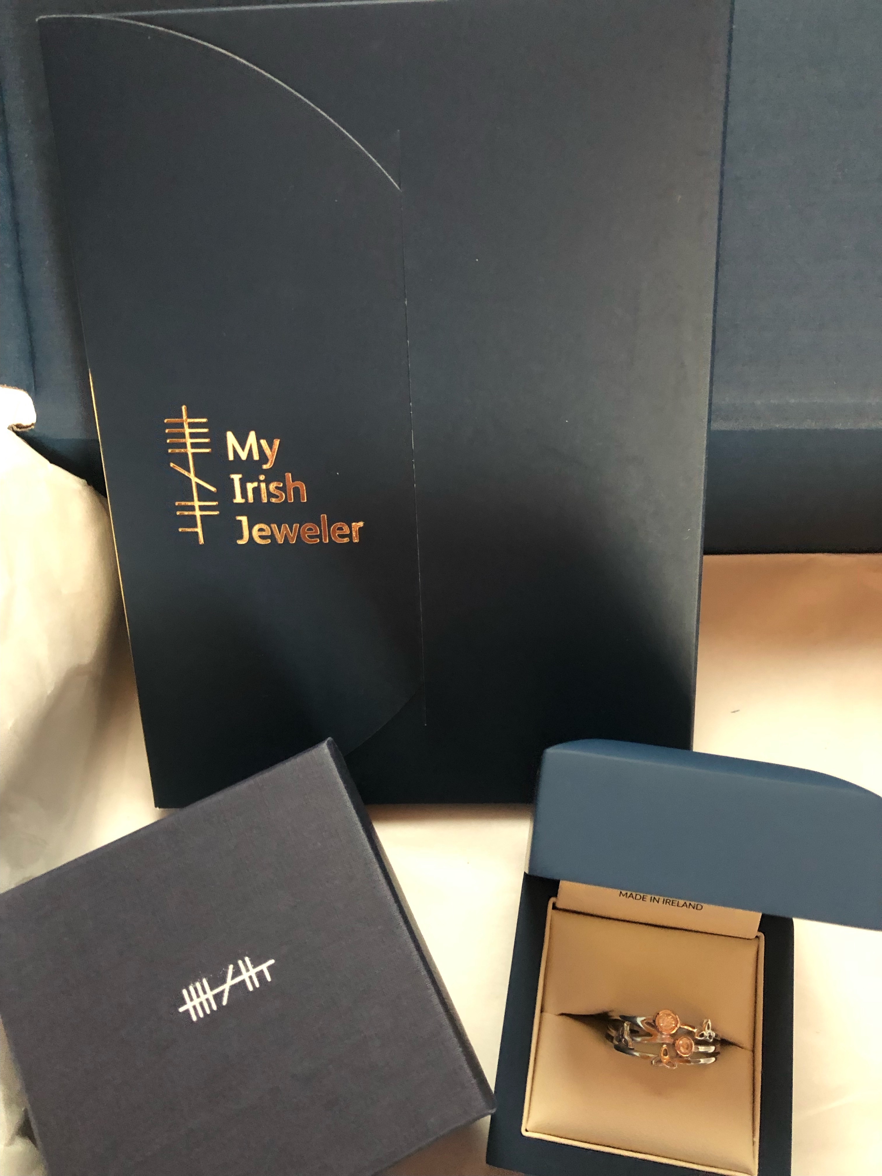 Two-Tone Trinity Knot Ring