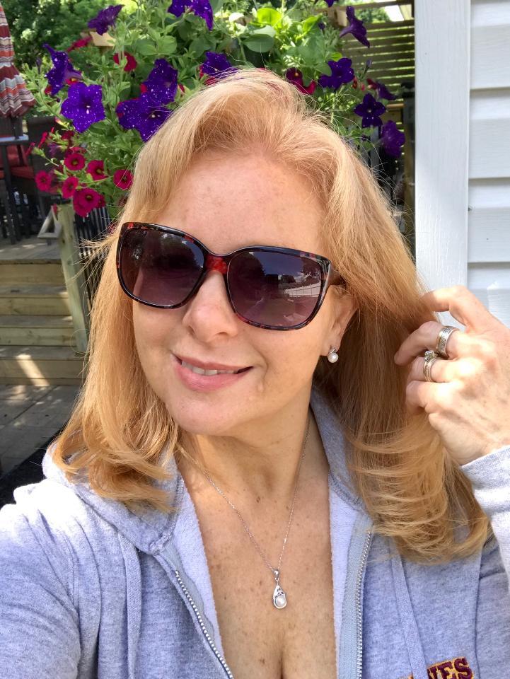 Silver Half-pearl Trinity Knot Necklace