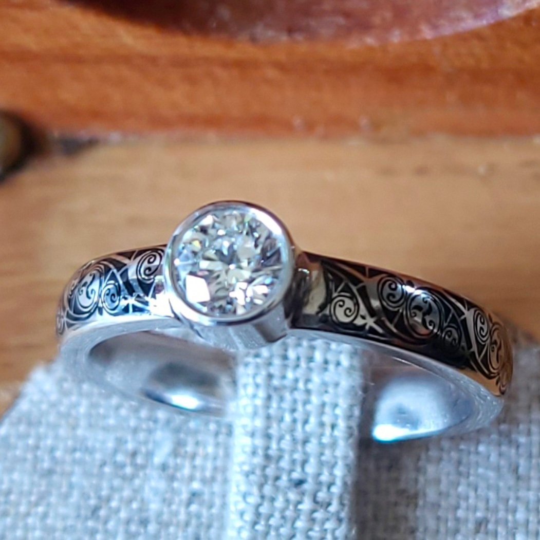 18K Rose Gold 0.33ct Diamond