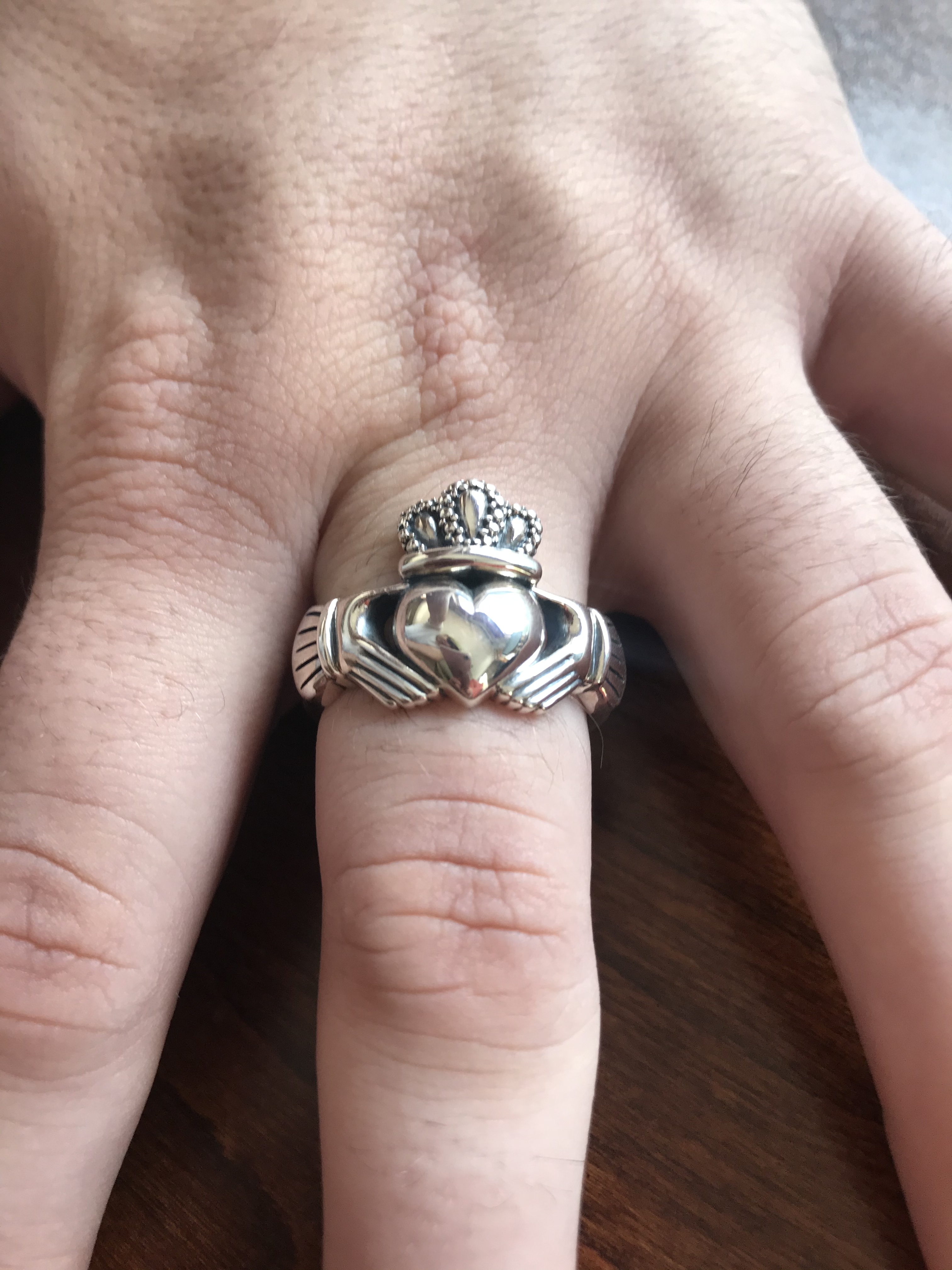 Sterling Silver Ring Heavy Braid