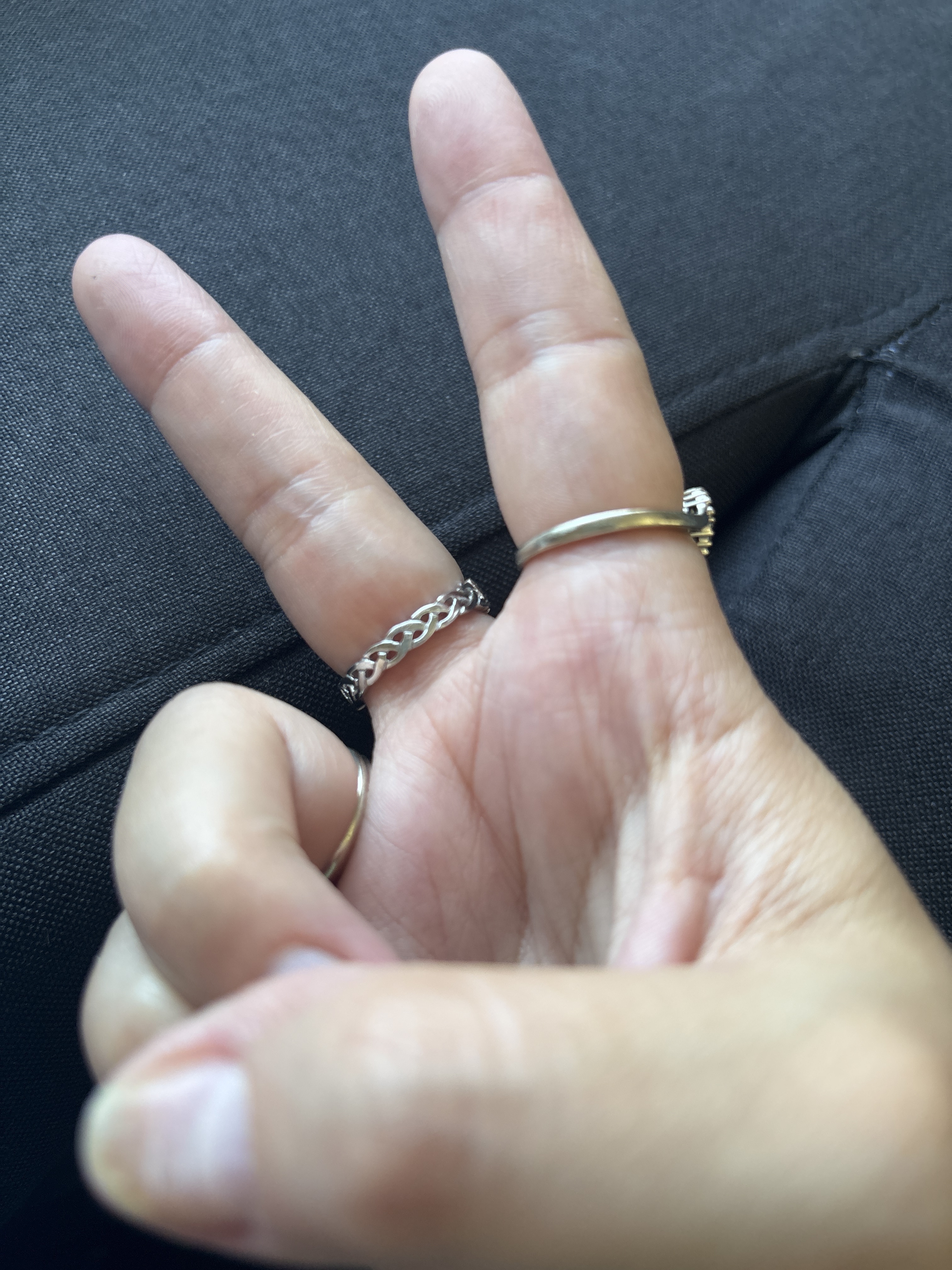 Ladys Silver Claddagh Ring with Connemara Marble Heart