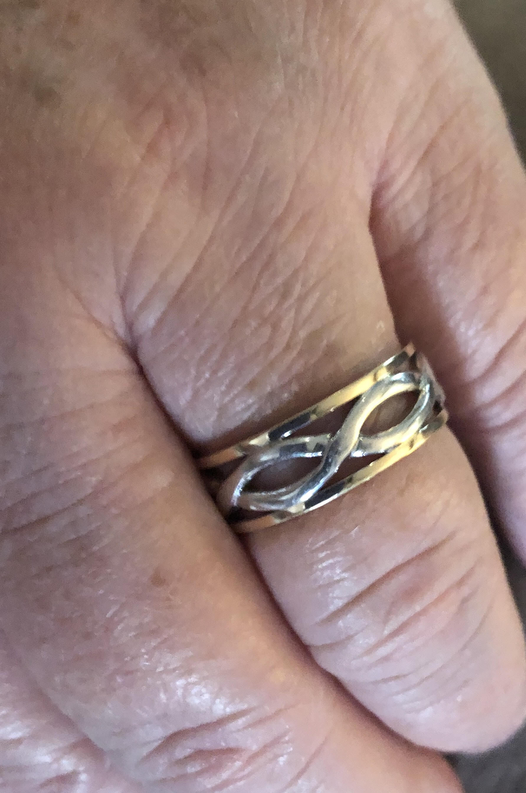 Silver & 10K Yellow Gold - 8.8mm